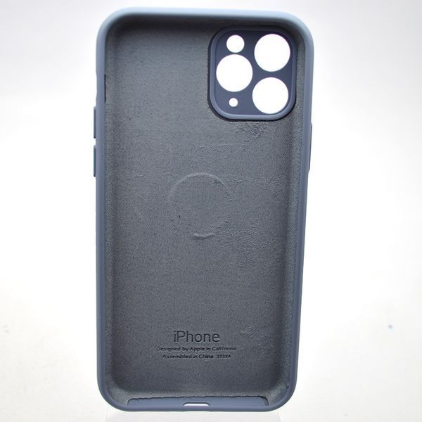 Силиконовый чехол накладка Silicon Case Full Camera для iPhone 11 Pro Max Lavender Gray 32771 фото