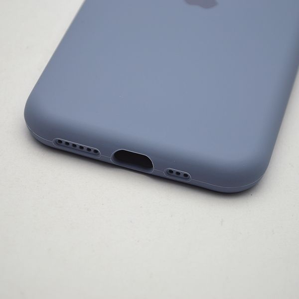 Силиконовый чехол накладка Silicon Case Full Camera для iPhone 11 Pro Max Lavender Gray 32771 фото