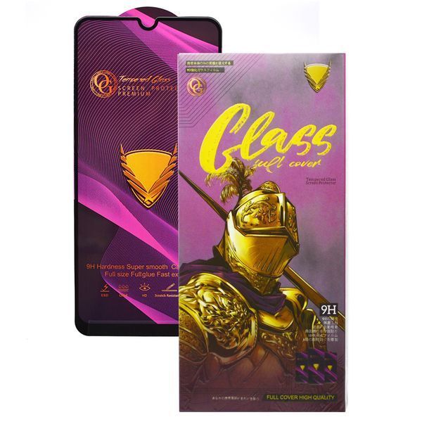 Захисне скло OG Golden Armor для Samsung A70 Galaxy A705 Black 47809 фото
