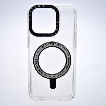 Чехол накладка iPhone 14 Pro с MagSafe Colored Ring Case Black 26519 фото