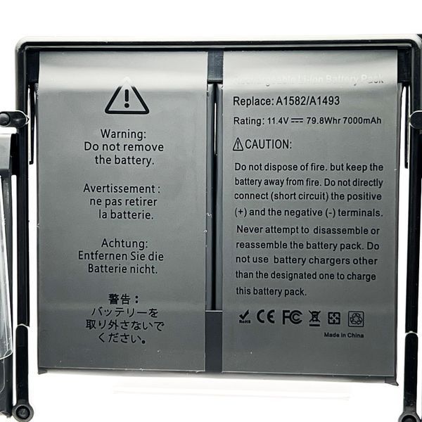 Акумулятор підсилений MaxApp A1493/A1582 Apple Macbook Pro Retina 13"(2013-2015) A1502 7000mAh Original 87174 фото