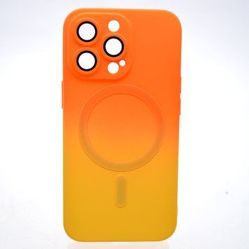 Чехол накладка с MagSafe Bright Case для Apple iPhone 13 Pro Orange-Yellow 97395 фото