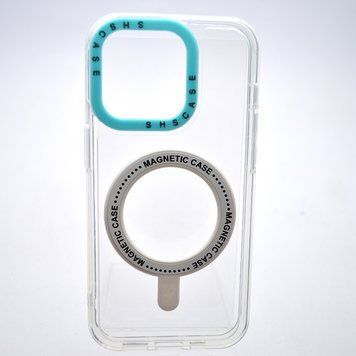 Чехол накладка iPhone 14 Pro с MagSafe Colored Ring Case Turquoise 42462 фото