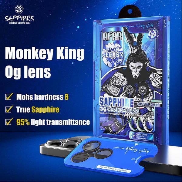 Захисне скло на камеру Monkey King Sapphire Camera Lens для iPhone 17 Black 30284 фото