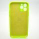 Силиконовый чехол накладка Silicon Case Full Camera для iPhone 11 Pro Fluorescent Green 89229 фото 4