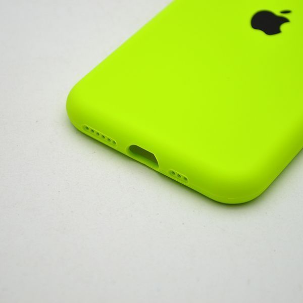 Силіконовий чохол накладка Silicon Case Full Camera для iPhone 11 Pro Max Fluorescent Green 48209 фото