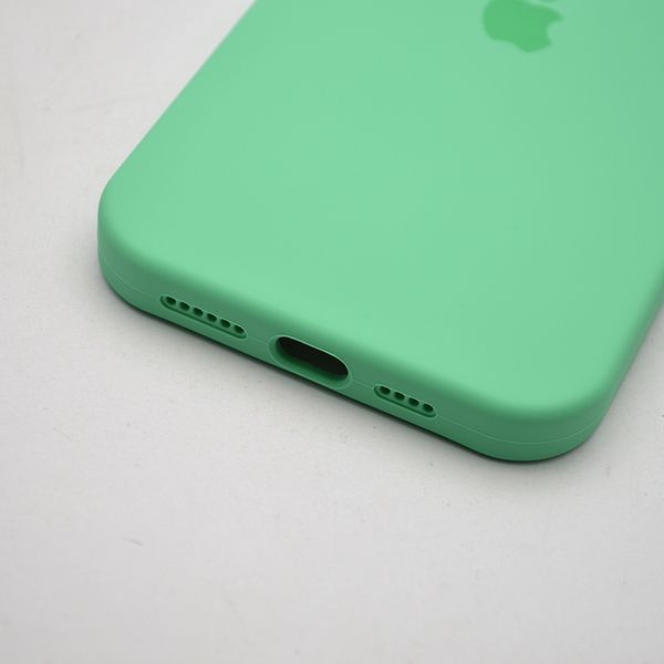 Силиконовый чехол накладка Silicon Case Full Camera для iPhone 15 Plus Rehmannia Green 96538 фото