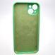 Силиконовый чехол накладка Silicon Case Full Camera для iPhone 15 Plus Rehmannia Green 96538 фото 4