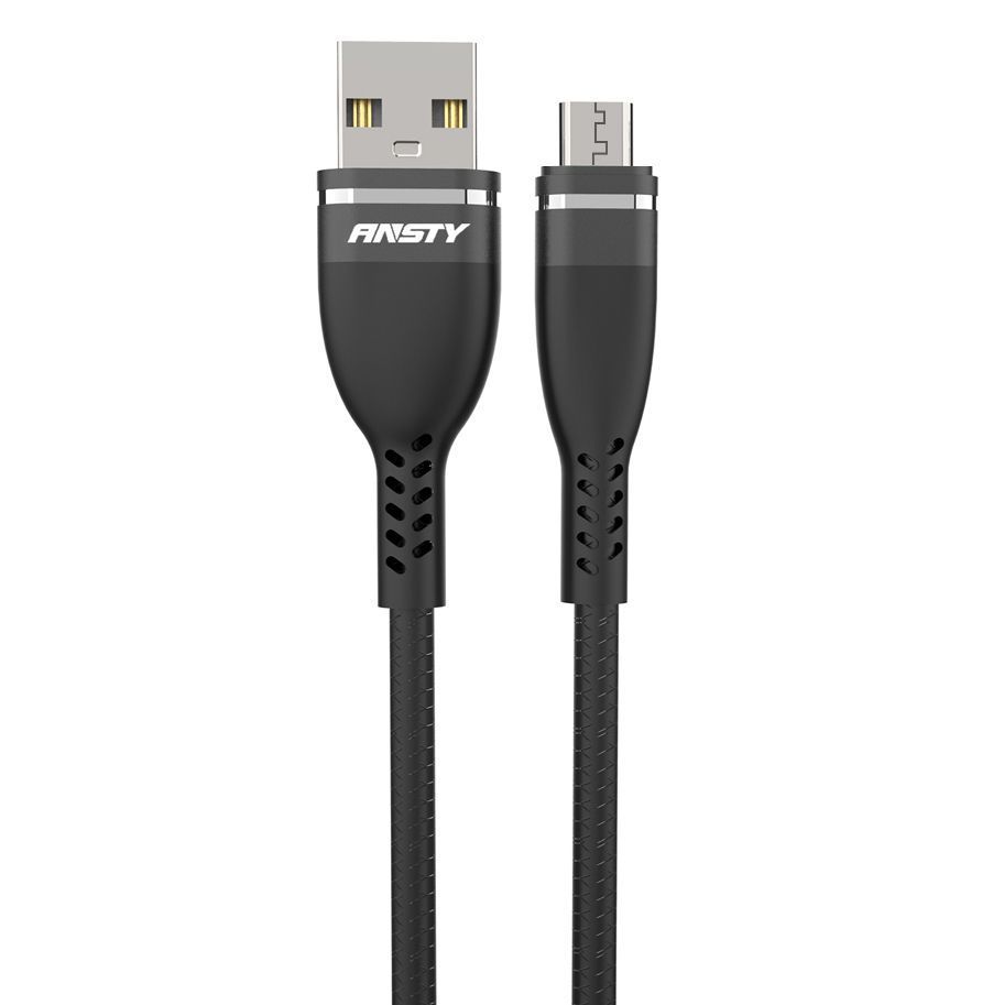 Кабель ANSTY S-012-A Micro USB 3A 1M Черный 92443 фото