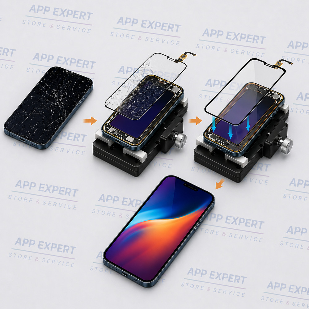 Переклейка (слойка/заміна дисплейного скла) Apple iPhone 12 Pro з заміною сенсору 60476 фото