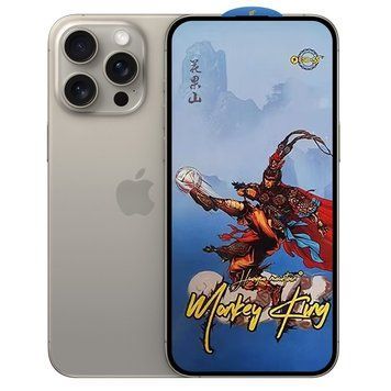 Захисне скло Monkey King ESD 5S Glass для Apple iPhone 15 Pro Max Black 78326 фото