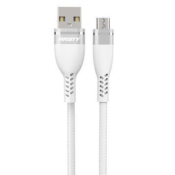 Кабель ANSTY S-012-A Micro USB 3A 1M Білий 59513 фото