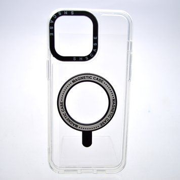 Чехол накладка iPhone 14 Pro Max с MagSafe Colored Ring Case Black 63069 фото