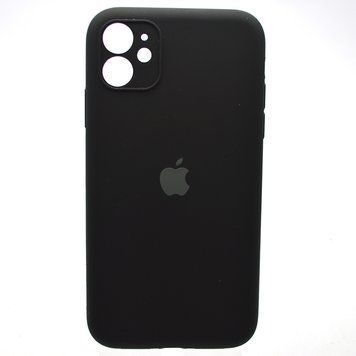 Силиконовый чехол накладка Silicon Case Full Camera для iPhone 11 Black 42030 фото