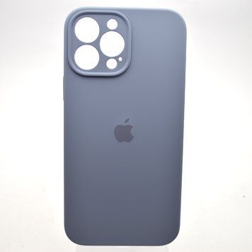 Силіконовий чохол накладка Silicon Case Full Camera для iPhone 13 Pro Max Lavender Gray 61170 фото