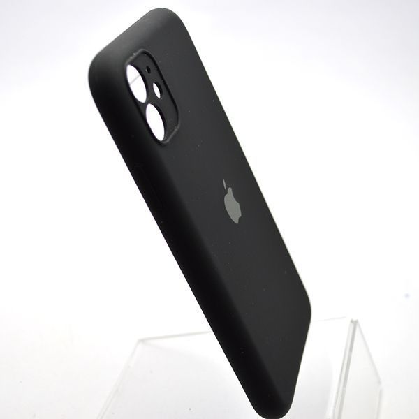 Силиконовый чехол накладка Silicon Case Full Camera для iPhone 11 Black 42030 фото