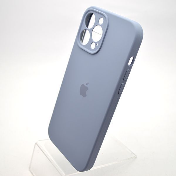 Силіконовий чохол накладка Silicon Case Full Camera для iPhone 13 Pro Max Lavender Gray 61170 фото