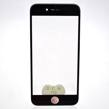 Стекло LCD Apple iPhone 7 с рамкой и OCA Black Original 1:1 71748 фото