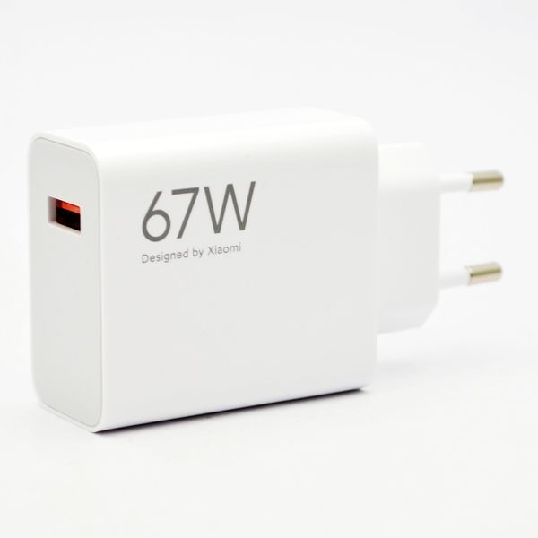 Мережевий зарядний пристрій Xiaomi 67W Power Adapter з кабелем USB-C White (BHR6035EU) Original SN 69220 фото