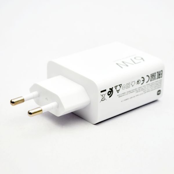Мережевий зарядний пристрій Xiaomi 67W Power Adapter з кабелем USB-C White (BHR6035EU) Original SN 69220 фото