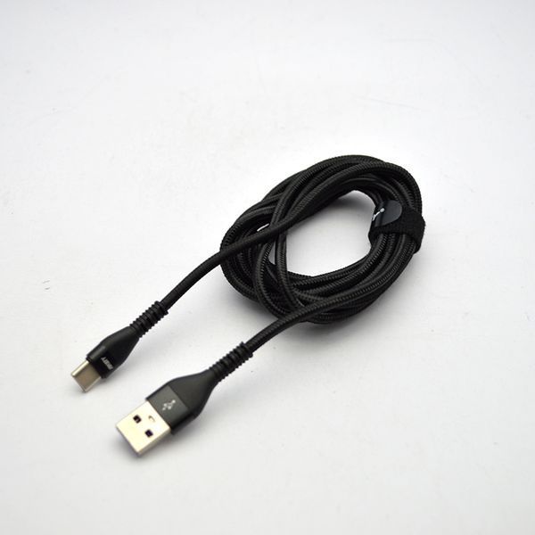 Кабель ANSTY ANS-88-T Nylon Type-C 3.4A 2M Black 87097 фото