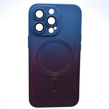 Чехол накладка с MagSafe Bright Case для Apple iPhone 13 Pro Plum-Blue 30038 фото
