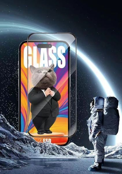 Захисне скло Mr.Cat Anti-Static для Apple iPhone 6/7/8/SE 2020/SE 2022 Black 41588 фото
