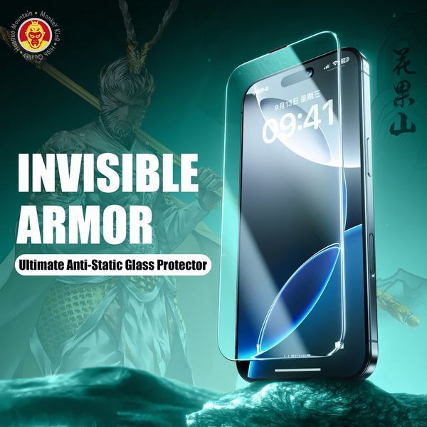 Захисне скло без рамок Monkey King Borderless Glass для Apple iPhone 13/13 Pro/iPhone 14/16e 88848 фото