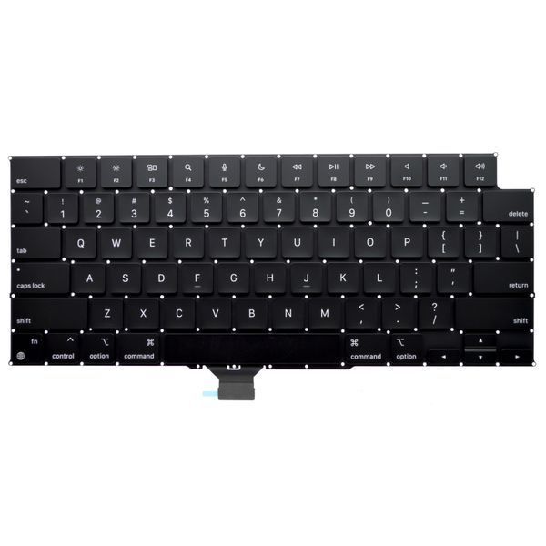 Клавиатура Apple MacBook Pro 14"&nbsp;(A2442 / A2779 / A2992 / A2918 / A3112 / A3401 / A3185);&nbsp;Apple MacBook Pro 16"&nbsp;(A2485 / A2780 / A2991 / A3403 / A3186)​​​​​​​ US 56364 фото