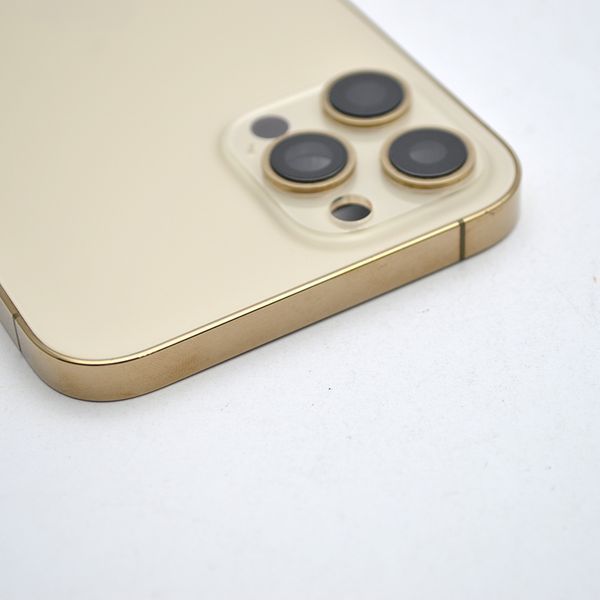 Корпус Apple iPhone 12 Pro Max з кнопками гучності, вкл, сім лотком Gold Original Used 95975 фото
