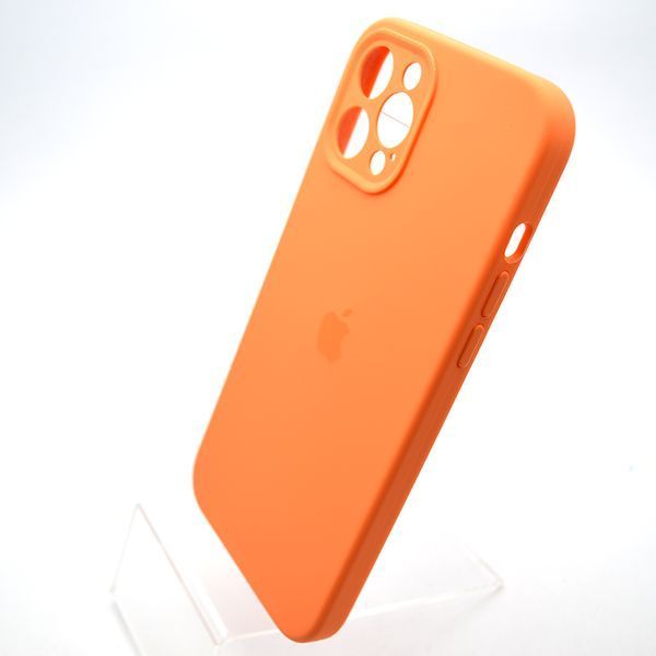 Силиконовый чехол накладка Silicon Case Full Camera для iPhone 12 Pro Golden Orange 72127 фото
