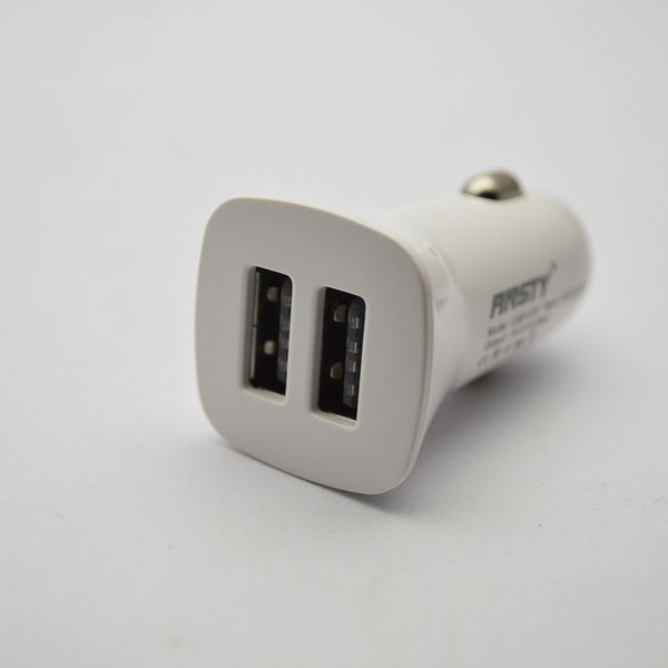 Автомобильное зарядное устройство ANSTY CAR-010 (2 USB 2.4A) White 58423 фото