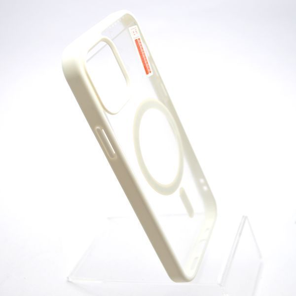 Чехол накладка с MagSafe Clear Case Magnetic для Apple iPhone 12 White 48338 фото