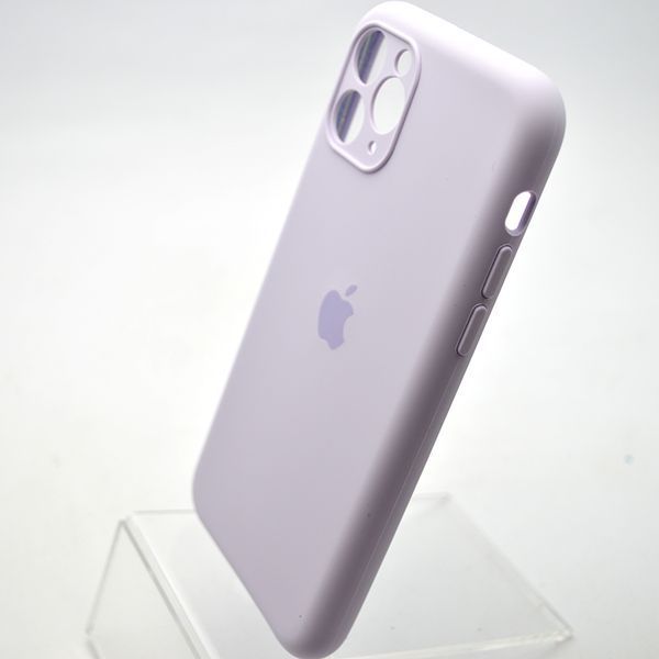 Силиконовый чехол накладка Silicon Case Full camera для iPhone 11 Pro Light Purple 58363 фото
