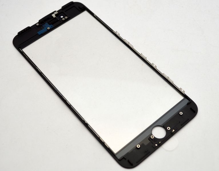 Стекло LCD Apple iPhone 7 Plus с рамкой и OCA пленкой Black Original/Оригинал 1:1 92052 фото