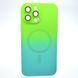 Чехол накладка с MagSafe Bright Case для Apple iPhone 13 Pro Max Green-Turquoise 74089 фото