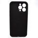 Силіконовий чохол накладка Silicon Case Full Camera для iPhone 14 Pro Max Black 30973 фото 4
