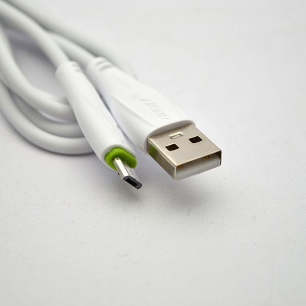 Кабель ANSTY ANS-711-V Micro USB 3.1A 1.2M White 73395 фото