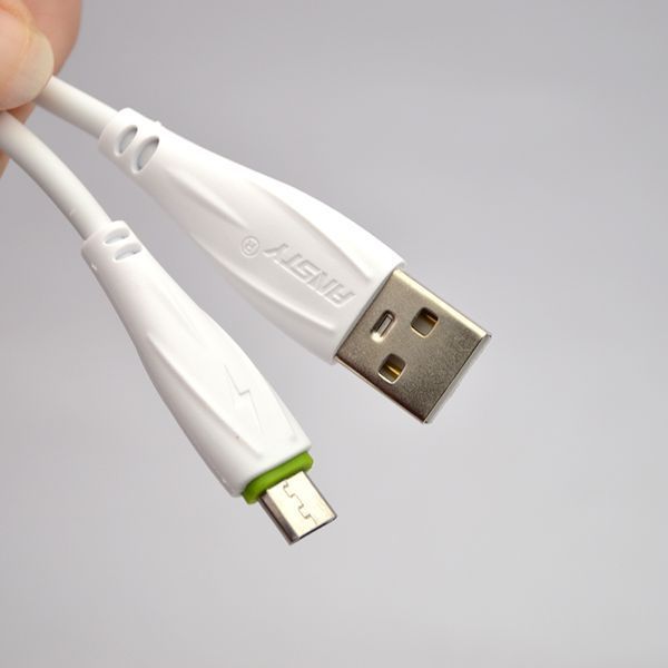 Кабель ANSTY ANS-711-V Micro USB 3.1A 1.2M White 73395 фото