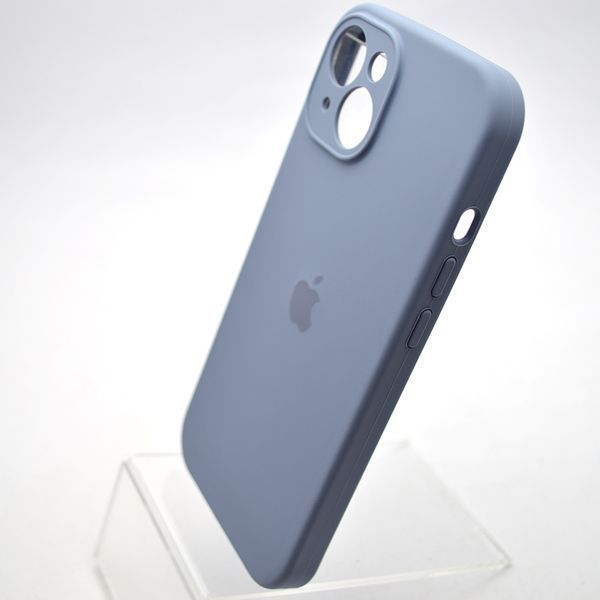 Силиконовый чехол накладка Silicon Case Full Camera для iPhone 15 Plus Lavender Gray 75766 фото