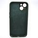 Силиконовый чехол накладка Silicon Case Full Camera для iPhone 15 Plus New Green 59181 фото 4