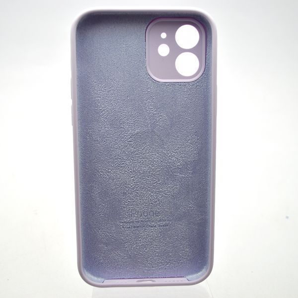 Силиконовый чехол накладка Silicon Case Full Camera для iPhone 12 Light Purple 79762 фото
