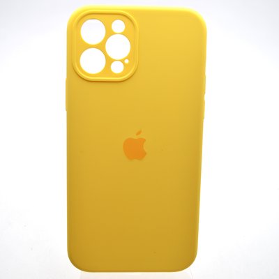 Силіконовий чохол накладка Silicon Case Full Camera для iPhone 12 Pro Yellow 47140 фото