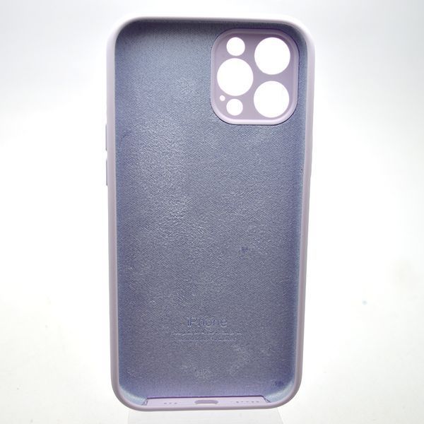 Силиконовый чехол накладка Silicon Case Full Camera для iPhone 12 Pro Light Purple 59457 фото