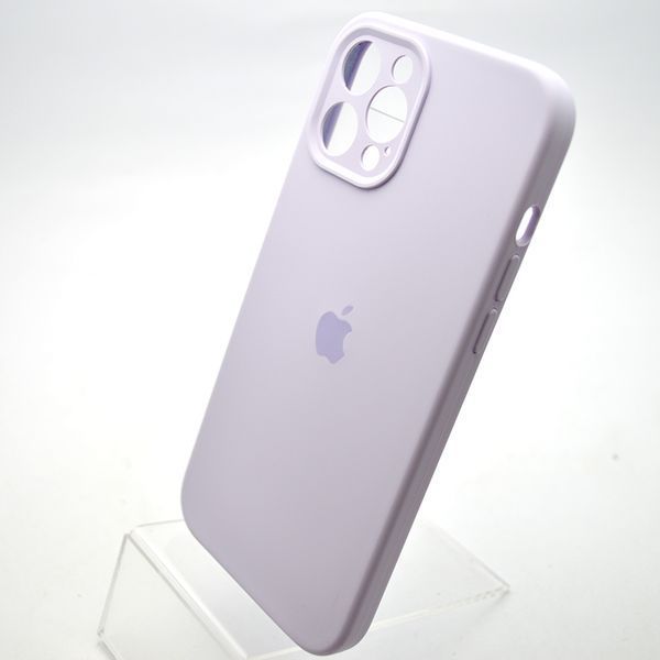 Силиконовый чехол накладка Silicon Case Full Camera для iPhone 12 Pro Light Purple 59457 фото