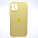 Силиконовый чехол накладка Silicon Case Full Camera для iPhone 12 Pro Max Milk Yellow 94770 фото