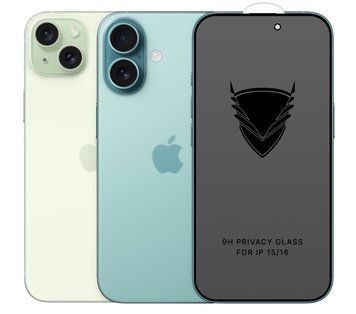 Защитное стекло OG Golden Armor антишпион для Apple iPhone 15/iPhone 16 Black 81252 фото