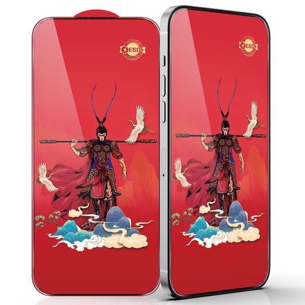 Захисне скло Monkey King ESD RED Glass для Infinix Note 60 (X6879) Black 69131 фото