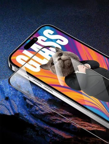 Защитное стекло Mr.Cat Anti-Static для Apple iPhone 13 Pro Max/iPhone 14 Plus Black 56415 фото