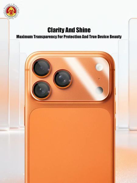 Захисне скло на камеру Monkey King AG Camera Glass для iPhone 17 Pro Orange 89116 фото